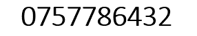 &nbsp;0757786432